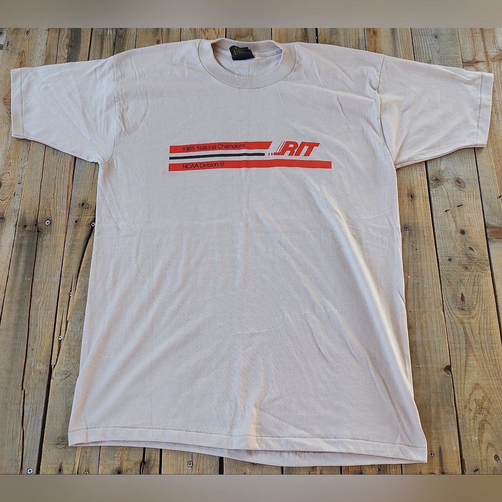 Vintage '80s NCAA divisional national hockey champions T-shirt  Made in USA